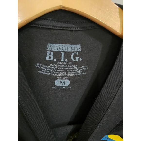 Notorious B.I.G. men's black multicolor multicolor graphic print tshirt - med - Picture 5 of 6